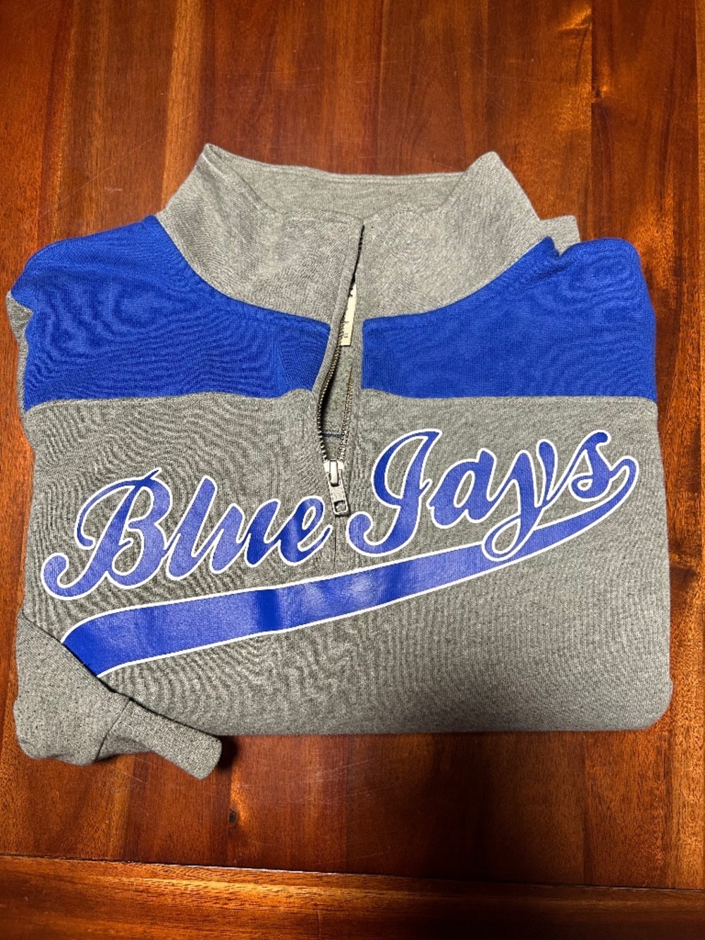 PINK Victoria’s Secret x 5th & Ocean Toronto Blue Jays Quarter-Zip Pullover Swea